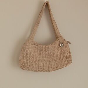 SAK woven shoulder bag in wheat